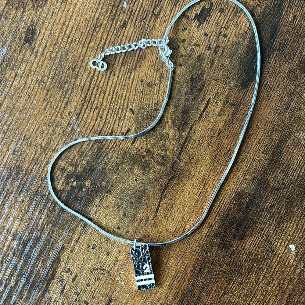 Dior Silver Snake Chain Necklace